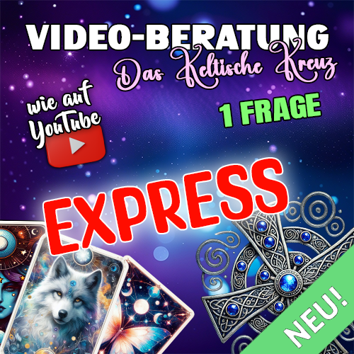 VIDEOBERATUNG: Das Keltische Kreuz 1 Frage EXPRESS (48-Std.)