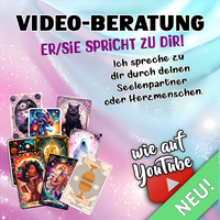 
              VIDEOBERATUNG: Er/Sie spricht zu dir!
            